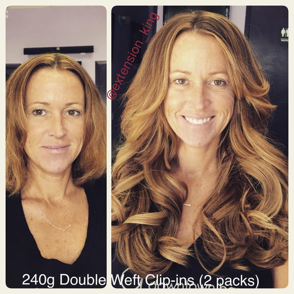 Custom Clip-ins Double Weft