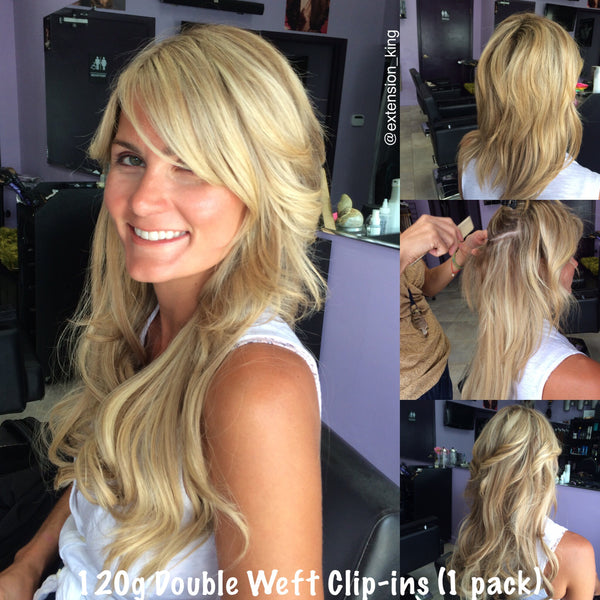 Custom Clip-ins Double Weft